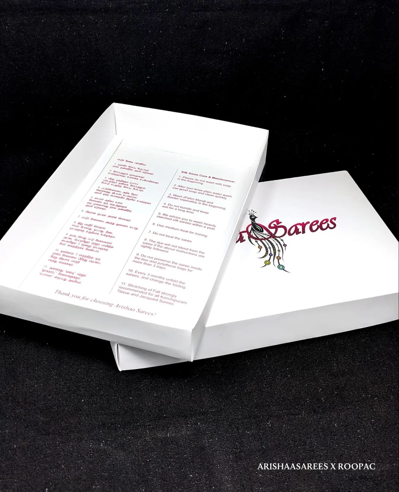 Arishaa Sarees packaging photo 2